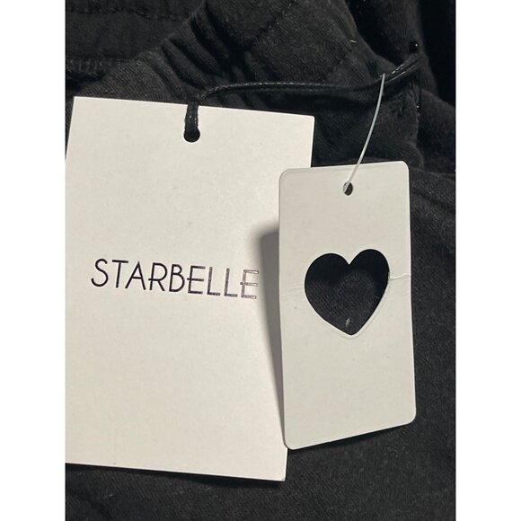 Starbelle Womens Black Jogger Pants Elastic Waist Size L Soft Fabric - Picture 7 of 8